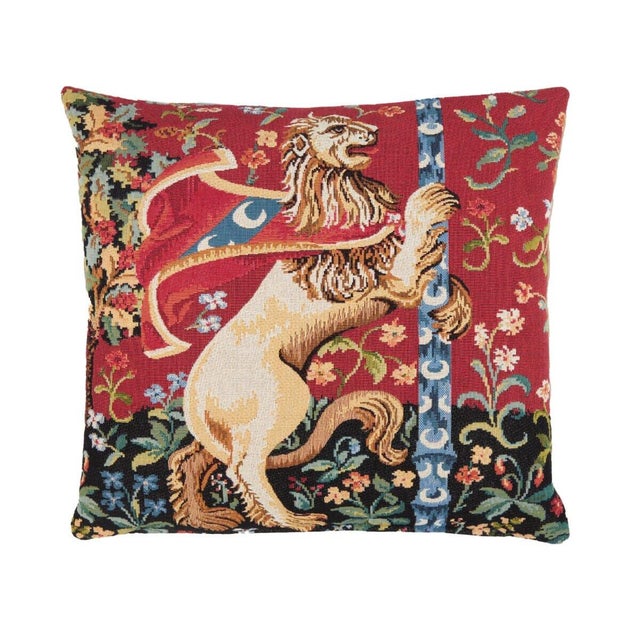 This beautiful tapestry cushion is finely woven by skilled weavers on traditional Jacquard Tapestry looms. The tapestry...