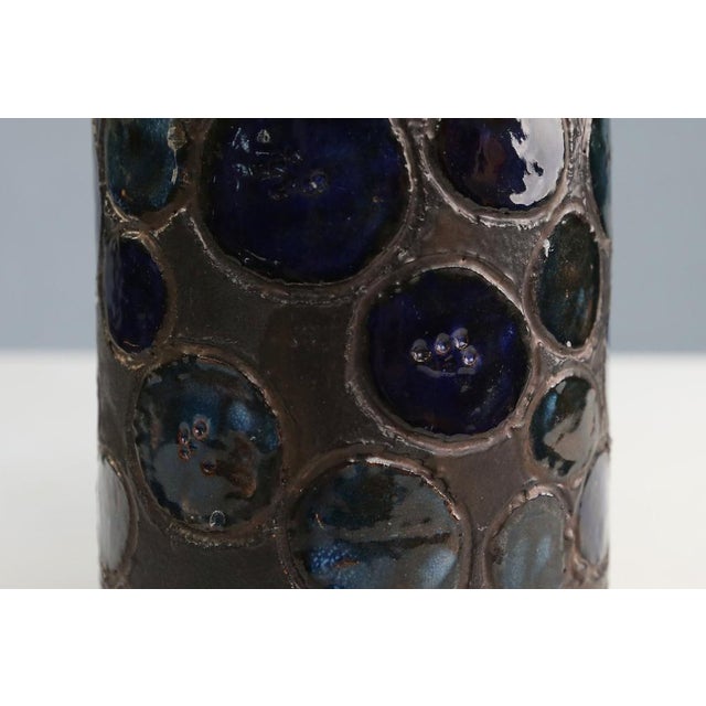 Mid-Century Modern Sculptural Ceramic Vase from Perignem, Belgium, 1960s For Sale - Image 3 of 9