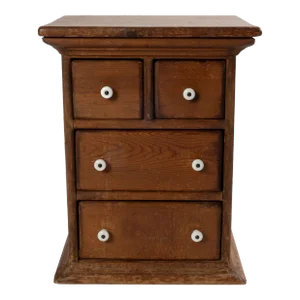 1940s Vintage Apothecary Pine Multi Drawer Cabinet