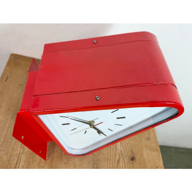 Vintage Red Ships Double-Sided Wall Clock from SEIKO, 1970s For Sale - Image 10 of 18