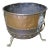 Large Copper Log Cauldron, Early 19th Century For Sale