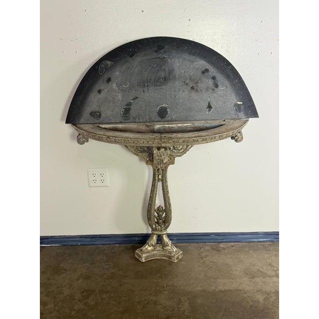 Early 20th Century Italian Neoclassical Console Table With Granite Top For Sale - Image 16 of 17