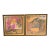 Pair of Framed Salvatore Ferragamo Vintage Leopard Silk Scarves, Circa 1980s–1990s For Sale