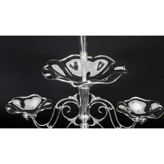 Victorian Silverplate Centrepiece by James Deakin, 19th Century For Sale - Image 3 of 15