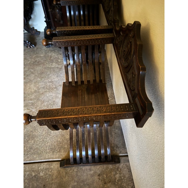 Pair of Italian Antique Armchairs For Sale - Image 4 of 5