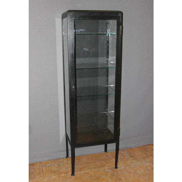 Black Lacquered Iron Display Case, 1950 For Sale - Image 16 of 16