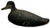 Unusually Large Size Antique American Carved Wood Hand Painted Duck Hunters Decoy From Downeast Coastal Maine - 22 Inches Long For Sale - Image 15 of 18