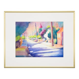 Quiet Street, Late Afternoon - Tomoko Parry, C. 1990s For Sale