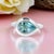 Natural Solitaire Aquamarine Ring 6.5 14k W Gold 1.60 TCW Certified For Sale - Image 10 of 12