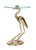 Gold Tori Crane Base Accent Table - Gold/Glass For Sale - Image 8 of 8
