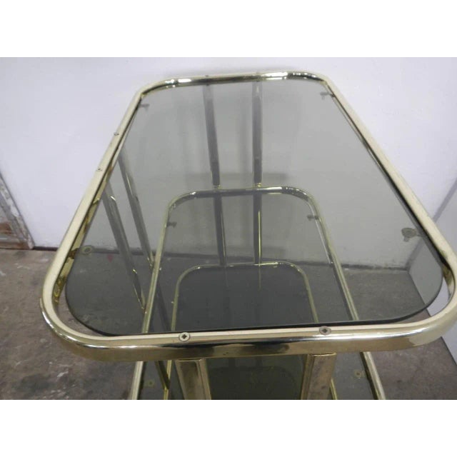 Italian Food Trolley with Glasses, 1970s For Sale - Image 4 of 12