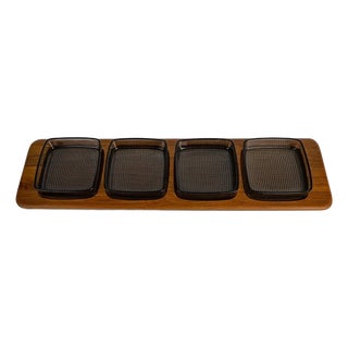 Danish Tray with Serving Bowls from Digsmed, 1960s, Set of 5 For Sale