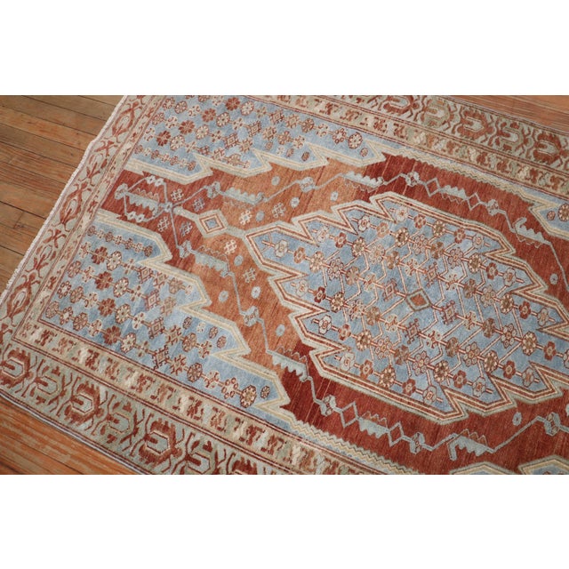 Persian Zabihi Collection Persian Mazlagan Malayer Rug For Sale - Image 3 of 10
