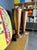 Antique Arts & Crafts Riveted Copper Trumpet Vases Pair Joseph Heinrichs Benedict Art Studio Attr. For Sale - Image 4 of 14