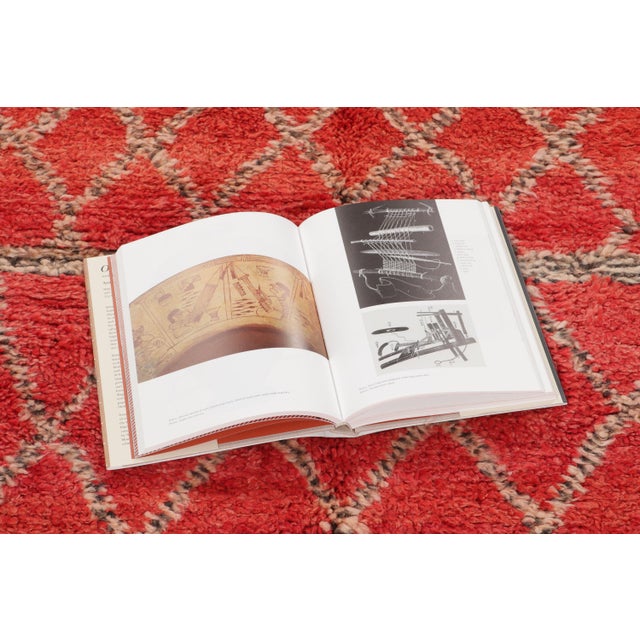 Red Vintage Moroccan Berber Rug With Geometric Design by Rug & Kilim, 1950-1959 For Sale - Image 8 of 9