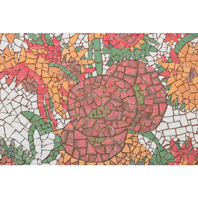 Mid-Century Modern Mid Century Tile Mosaic After Van Gogh's Sunflowers For Sale - Image 3 of 9