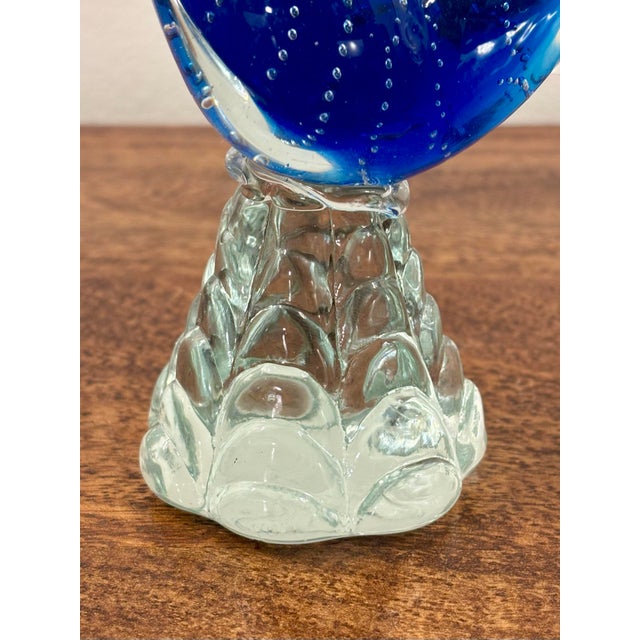 Glass 1960s Murano Hand Blown Glass Pheasant Sculpture, Made in Italy For Sale - Image 7 of 9