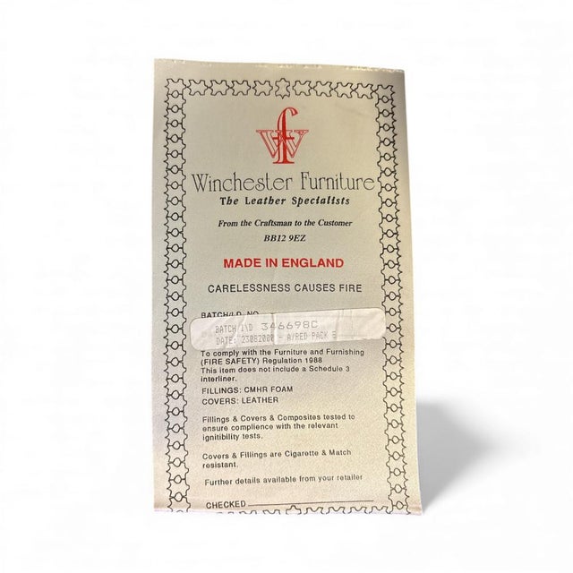 Maroon Chesterfield Leather Sofa and Chairs from Winchester, Set of 3 For Sale - Image 8 of 9