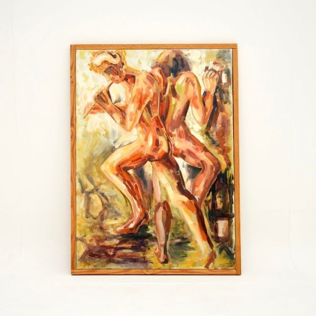 Josephine Tang, Nudes, 1970, Large Oil on Canvas For Sale - Image 9 of 9