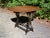 Vintage Solid Wood Drop Leaf Gate Leg Kitchen Dining Table Console Table For Sale - Image 9 of 12