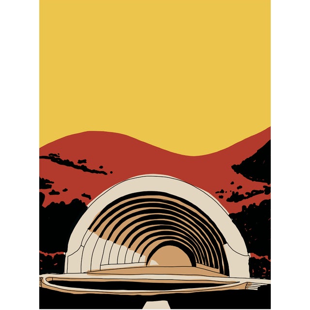 Contemporary Hollywood Bowl Limited Edition Print on Entrada Rag by MRZ Jr. For Sale - Image 3 of 11