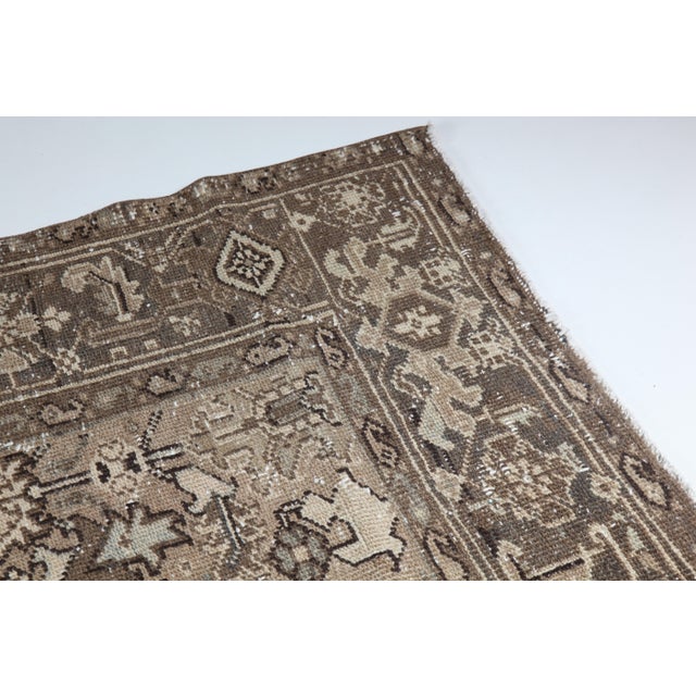 Mid-Century Modern Hand-Knotted Persian Heriz Rug, Mid 20th Century Masterpiece Fllor Rug -5' 10'' X 8' For Sale - Image 3 of 11