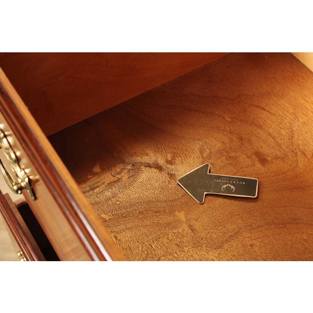 American Drew Queen Anne Style Cherry Highboy Chest For Sale In Philadelphia - Image 6 of 17