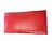 Mid 20th Century Vintage Mid-Century Walnut Upholstered Bench in Red Vinyl For Sale - Image 5 of 5