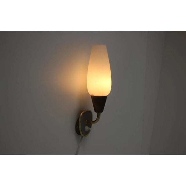 Metal German Wall Lamp, 1960s For Sale - Image 7 of 10