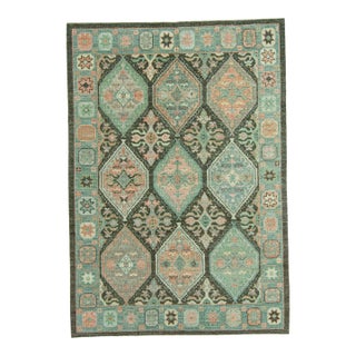Turkish Oushak Rug 6'2" x 8'10" #20054 For Sale