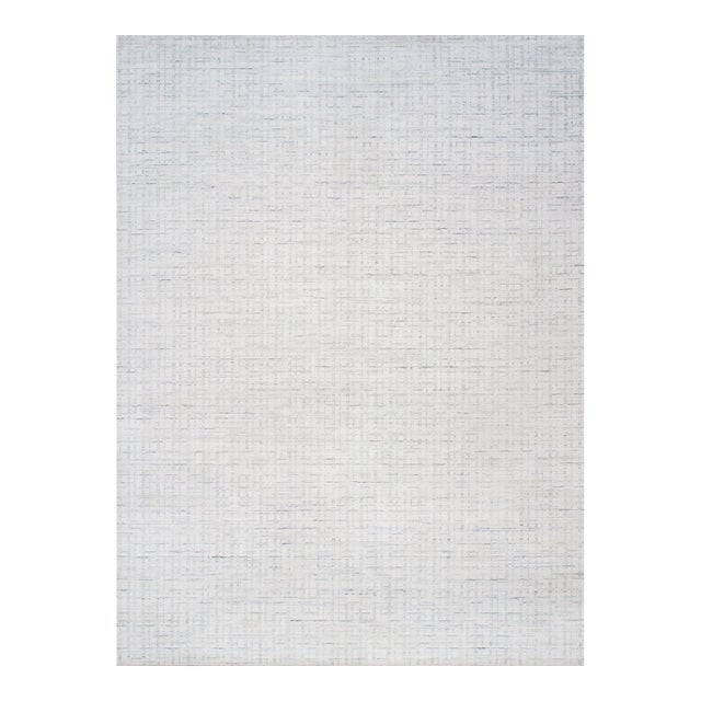 Pasargad Home Slate Ivory Area Rug, 6' 0'' X 9' 0'' For Sale