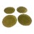Vintage Chartreuse Italian Hand-Painted Dining Plates- Set of 4 For Sale