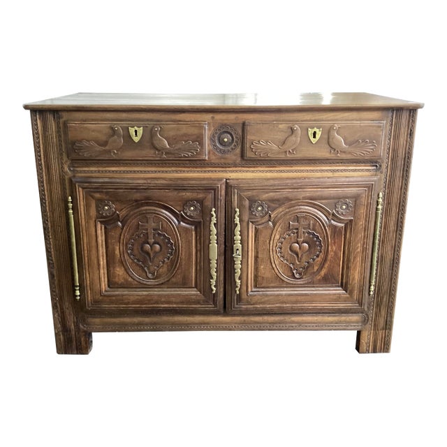 French Antique Chestnut Sideboard/Buffet For Sale