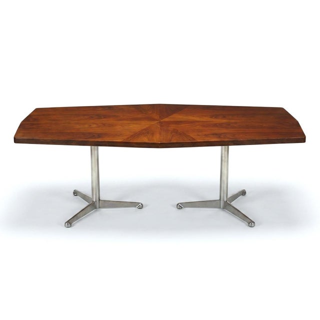 Wood Large Table by Osvaldo Borsani for Tecno, Italy, 1960s For Sale - Image 7 of 8