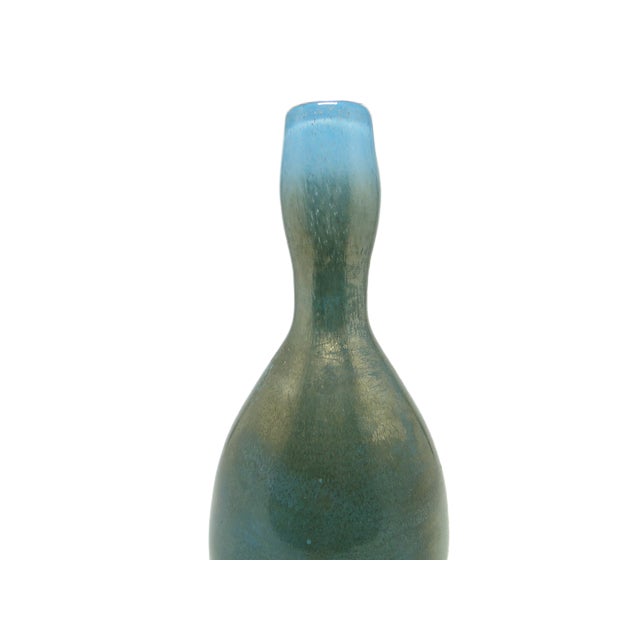 Blue Vintage Vase by Zbigniew Horbowy for Sudety Glassworks, 1970s For Sale - Image 8 of 15