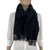 Loro Piana Ing. Loro Piana Black Solid 100% Cashmere Scarf For Sale - Image 4 of 8
