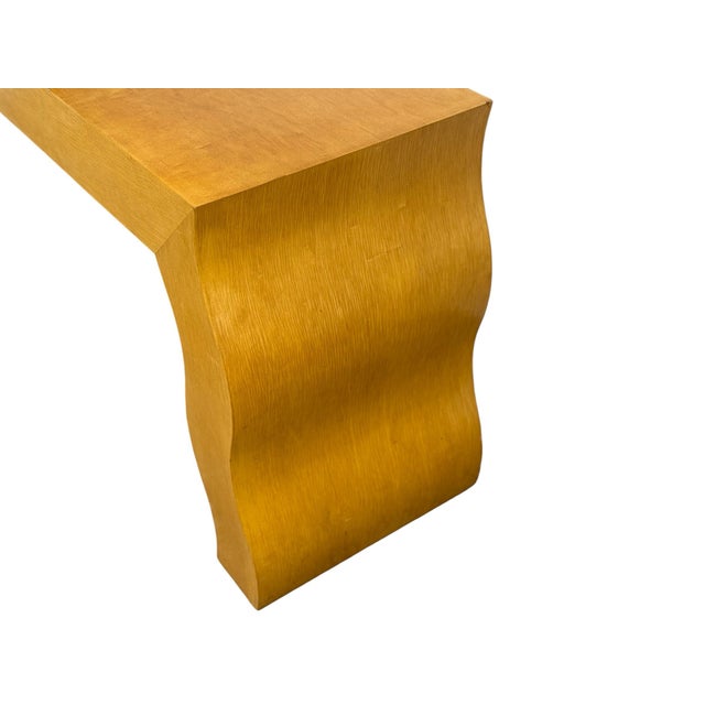 Vintage French Post Modern Console Table - Circa 1980s - Maple Entry Table For Sale In Atlanta - Image 6 of 12