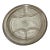 Large Early 20th Century Sterling Etched Crystal Divided Serving Dish For Sale