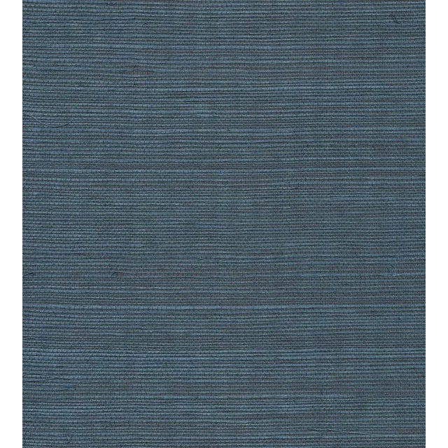 The House of Scalamandre Organic Sisal Wallcovering, Peacock For Sale