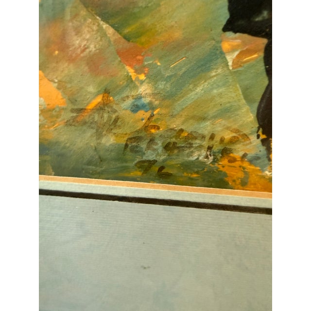 Patrick Bergsma Township Scene Signed Painting, Circa 1996 For Sale - Image 4 of 12
