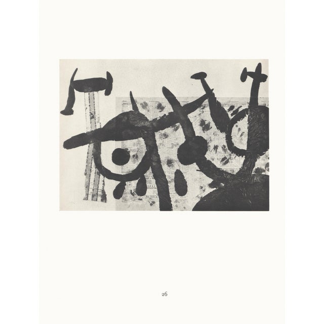 Abstract 1967 Joan Miró Lithograph 25, "Tête De Femme" (Woman's Head) For Sale - Image 3 of 5