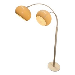 Vintage Double Arch Mushroom Floor Lamp, 1970s For Sale