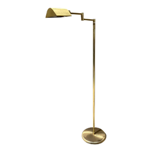 1980s Brass Pharmacy Floor Lamp Holtkötte , Adjustable Germany