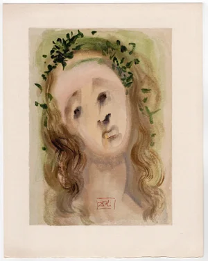 Salvador Dali, The Virgin Annunciate, 1964, Original Woodcut
