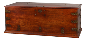 Antique 19th Century Dutch Teak Blanket Chest, Netherlands