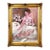 Romantic Portrait Painting of a Woman in a White Gown – Ornate Gold Leaf Frame For Sale