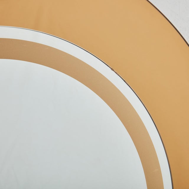 Italian Round Bronze Mirror, 1960s For Sale - Image 11 of 18