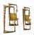 Gold Sconces Bronze Frames without Glasses by Angelo Brotto for Esperia, 1960s, Set of 2 For Sale - Image 8 of 10