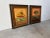 Charming pair of vintage still-life oil paintings on canvas by artist Anne W., dated 1970 and 1973. Each piece depicts a...