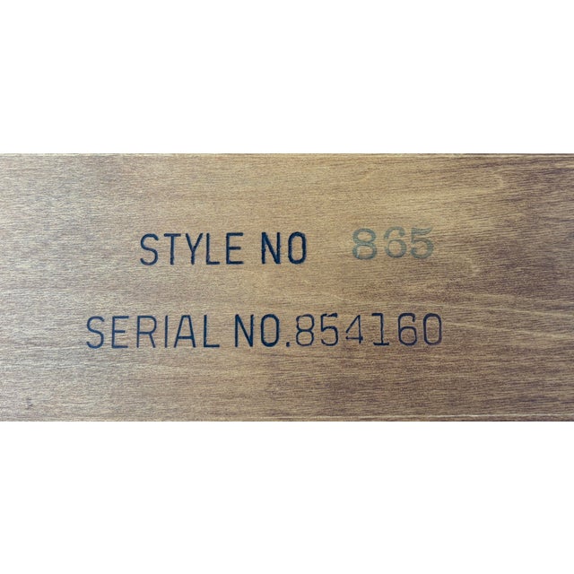 Mid 20th Century Lane Alta Vista Walnut and Brass End Tables For Sale - Image 14 of 14